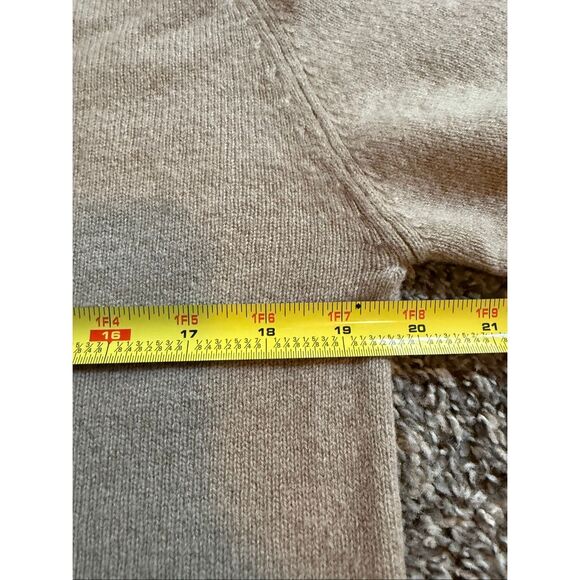 Peter Scott Tan 90s Wool Sweater Medium Dad Grandpa Pullover Classic - Picture 5 of 6